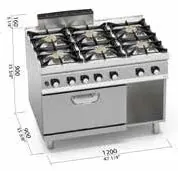Cocinas modulares de Berto's, imagen de catálogo de la gama a la que pertenece SG9F6MPSP