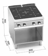 Cocinas modulares de Berto's, imagen de catálogo de la gama a la que pertenece SE9P2MP/VTR
