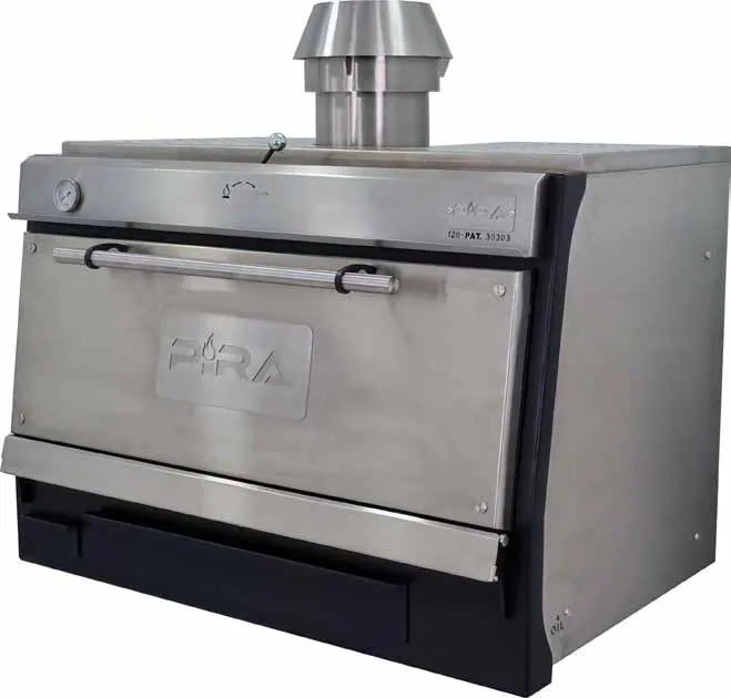 Hornos de brasa de Pira, imagen de catálogo de la gama a la que pertenece PIRA 120 Lux SD